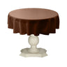 Tablecloth Dull Bridal Satin Fabric - 54" Round, Color Options (1 Piece)