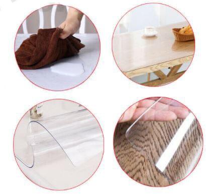 Clear Vinyl PVC Fabric - Clear Sheer, 10 Gauge, 54" Width (1 Yard)