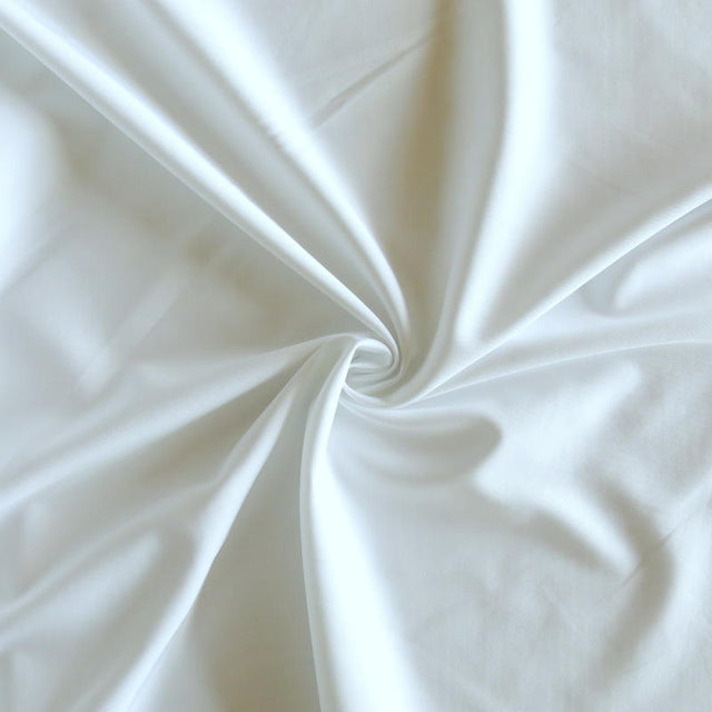 Poly Lycra Tricot Fabric Carbon White