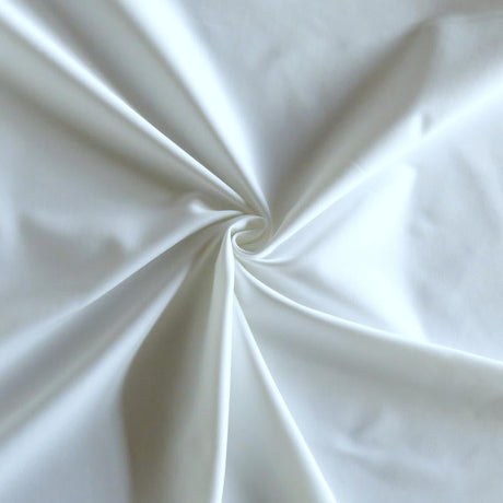 White Stretch Woven Fabric