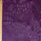Poly Lycra Mesh Fabric Carbon Merlot Floral 4-Way Stretch