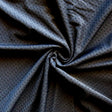 Poly Lycra Mesh Fabric Carbon Black Pinhole