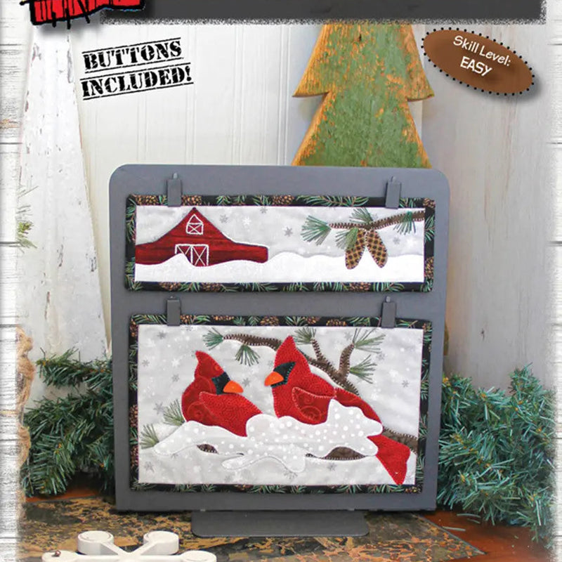 Cardinal Country Winter Wall Hanging Pattern