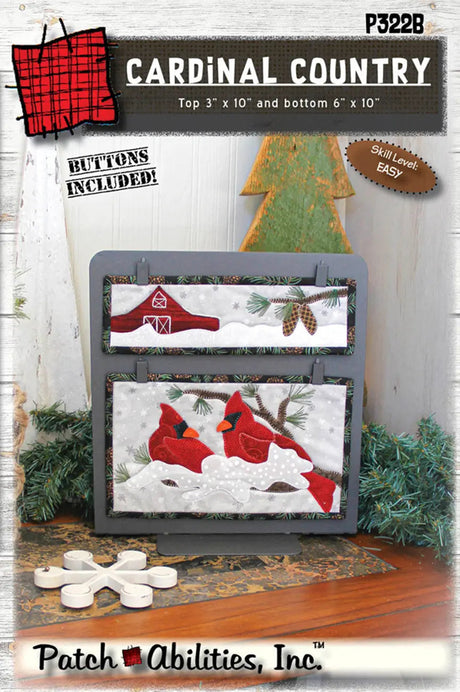 Cardinal Country Winter Wall Hanging Pattern