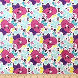Quilting Cotton Care Bears Sparkle & Shine Pretty Bow