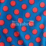 E-Z Dots Matte Nylon Spandex Fabric - Multicolor Polka Dots, 58/60" Width (1 Yard)