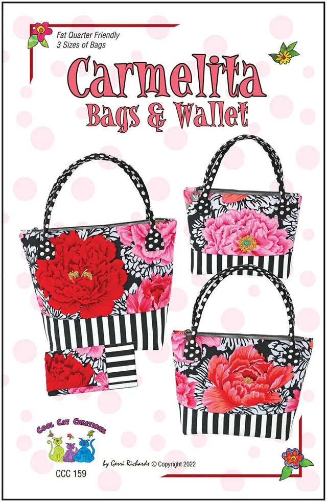Carmelita Bags and Wallet Sewing Pattern