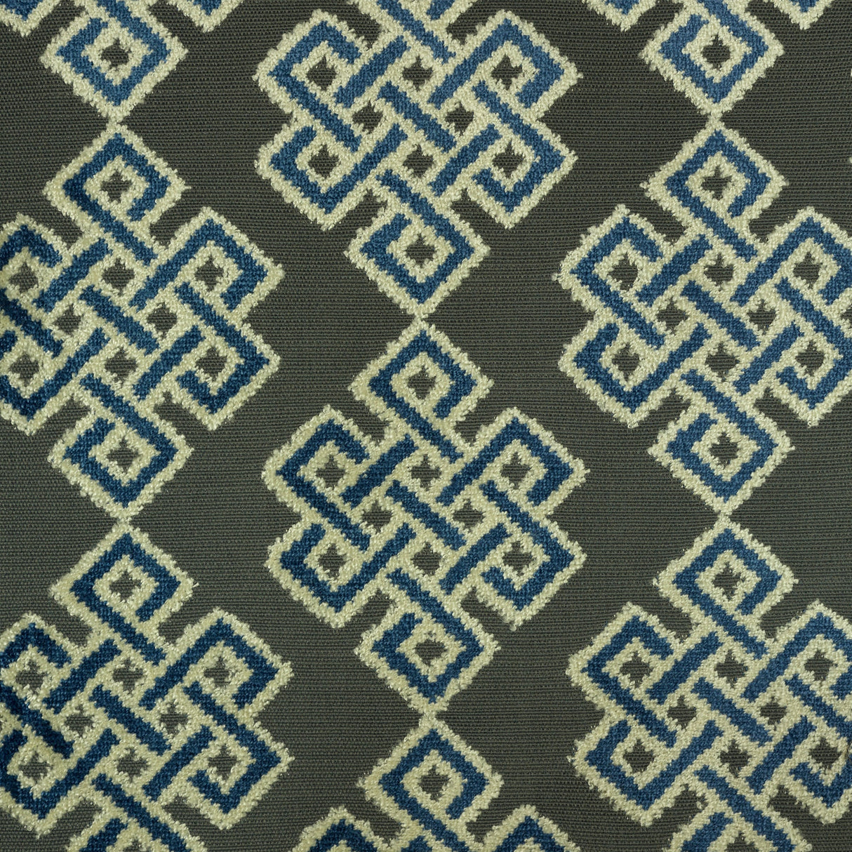 Cut Velvet Upholstery Fabric Carnaby Geometric Pattern