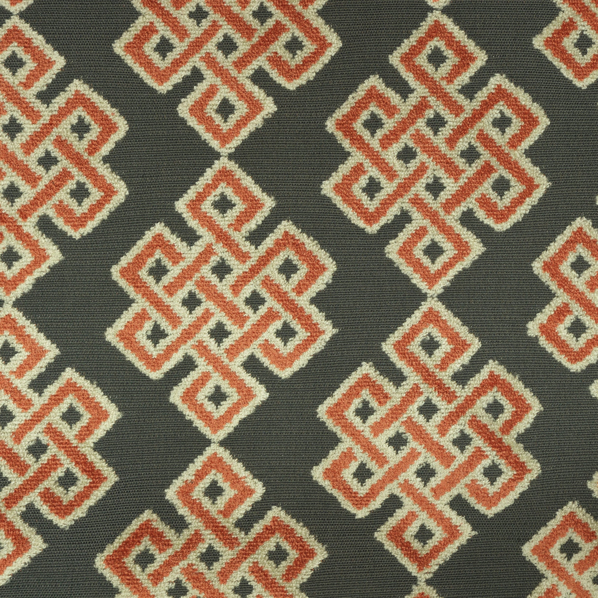 Cut Velvet Upholstery Fabric Carnaby Geometric Pattern