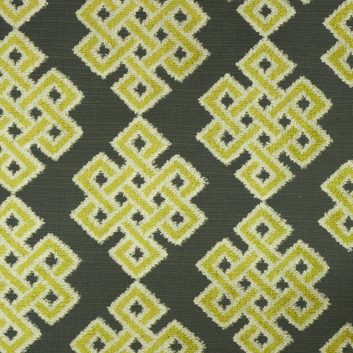 Cut Velvet Upholstery Fabric Carnaby Geometric Pattern