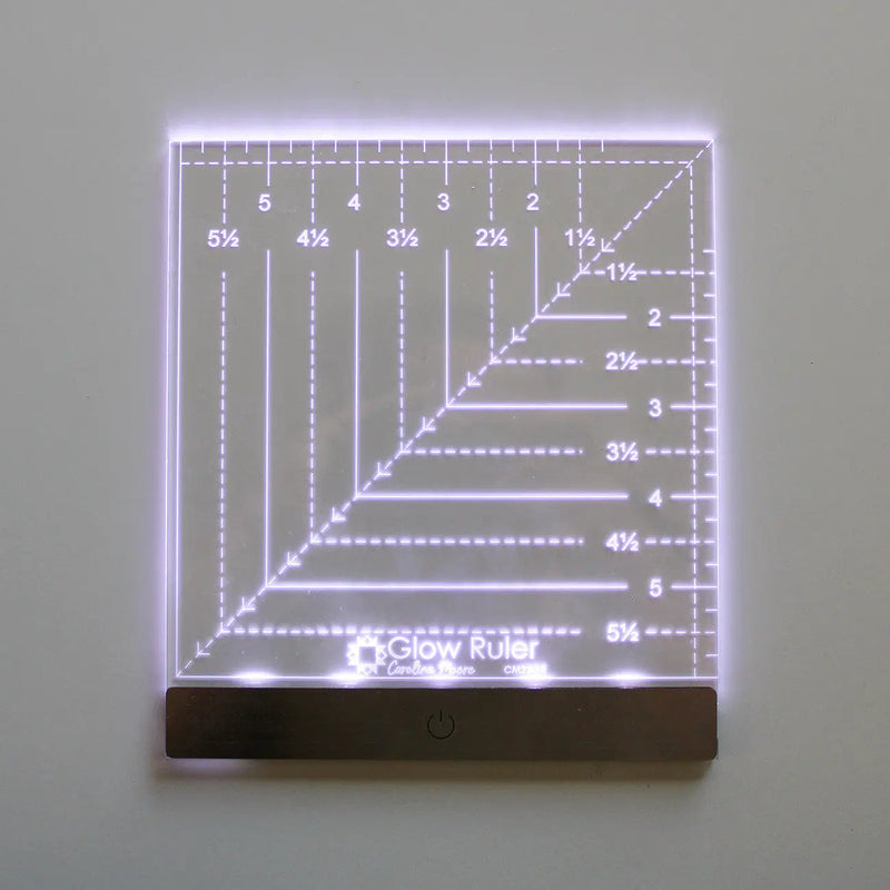 Glow Ruler 6in Square Acrylic