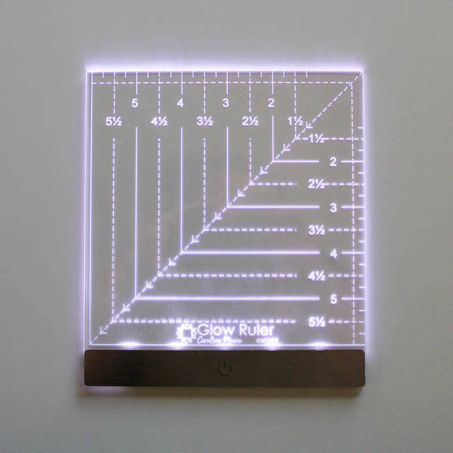 Glow Ruler 6in Square Acrylic