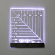 Acrylic Glow Ruler 6in Square Left Handed