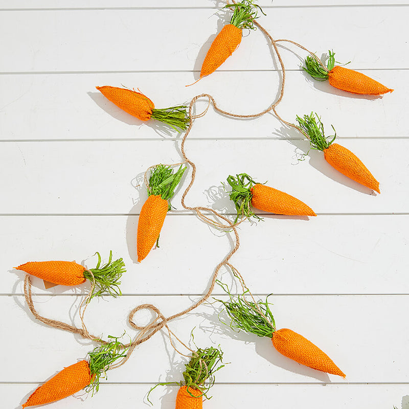 5' Carrot Garland – Whimsical Easter Decorative Garland