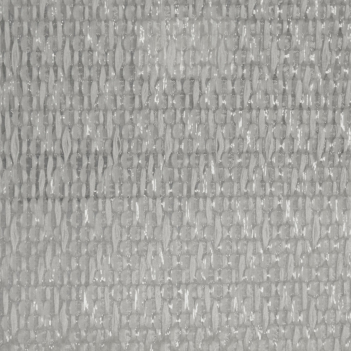 Organza Drapery Window Curtain 110" Feather Ivory Smoke