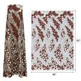 Embroidered Mesh Floral Fabric