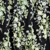 Embroidered Mesh Floral Fabric