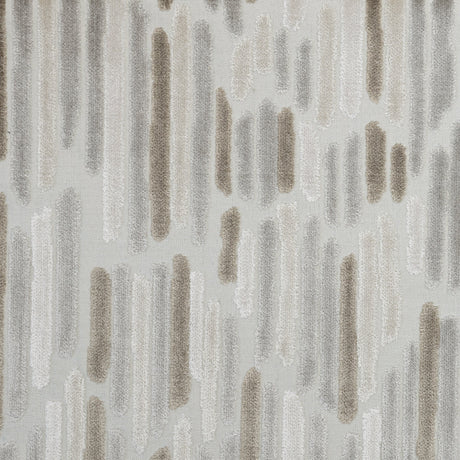 Geometric Cut Velvet Upholstery Fabric - Cascade Harmony