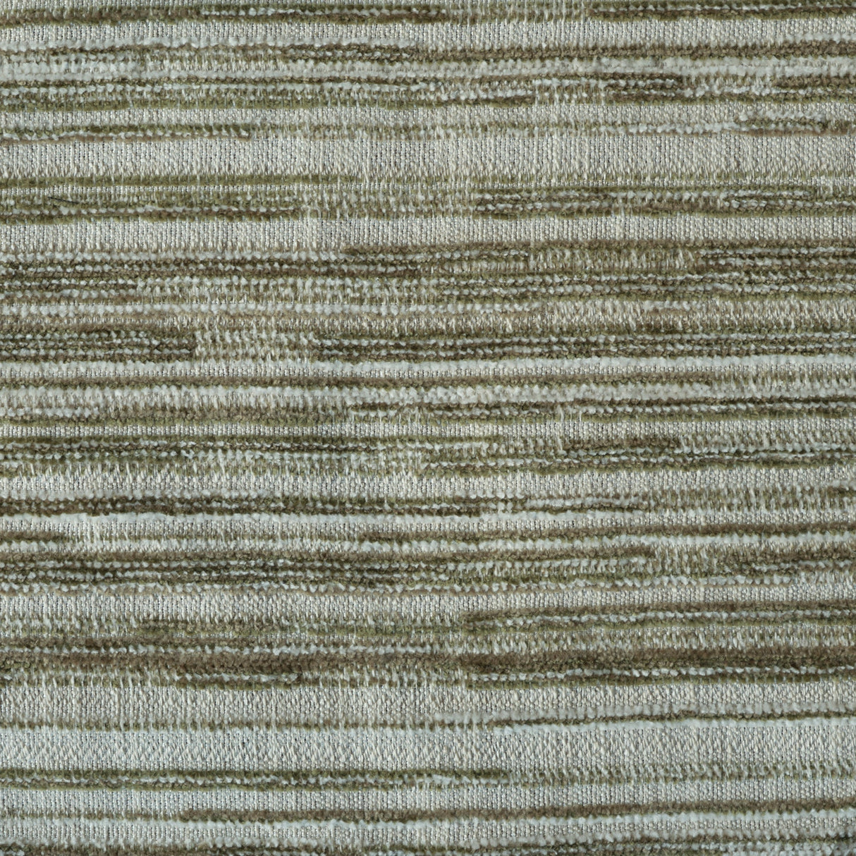 Chenille Upholstery Fabric Catalina Horizontal Stripes Texture by the Yard