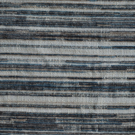 Chenille Upholstery Fabric Catalina Horizontal Stripes Texture by the Yard