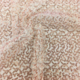 Caviar Dreams Stretch Mesh Sequin Fabric - 2-Way Stretch Mesh With Sewn Sequin, 55" Width (1 Yard)
