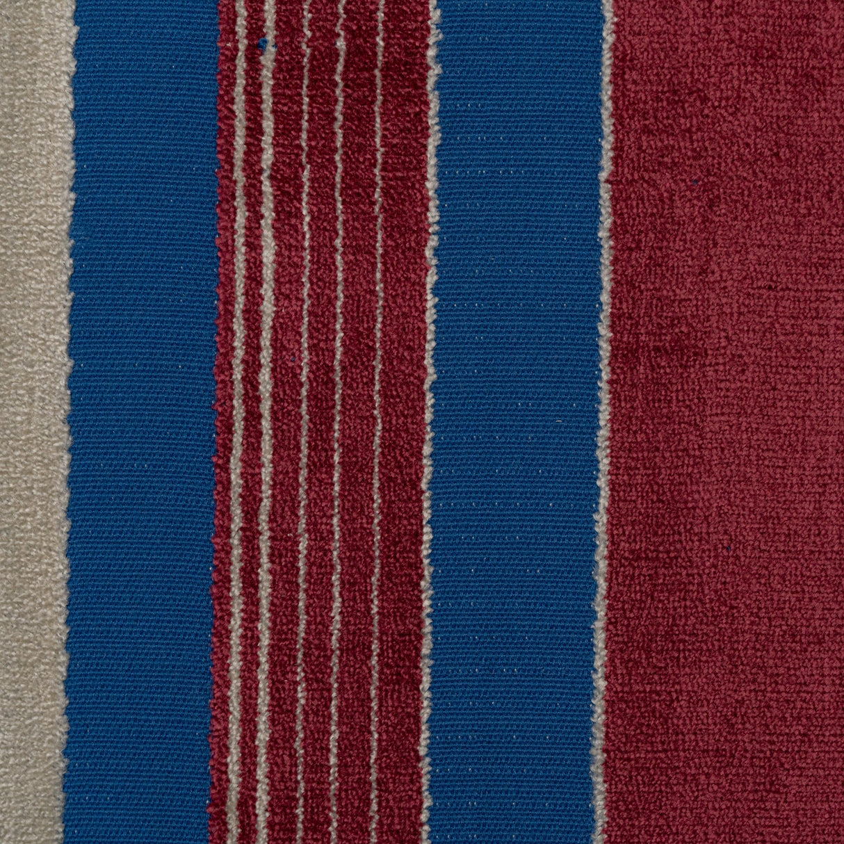 Cut Velvet Upholstery Fabric Cayman Bold Vertical Stripes