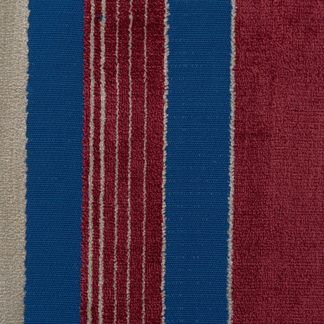 Cut Velvet Upholstery Fabric Cayman Bold Vertical Stripes