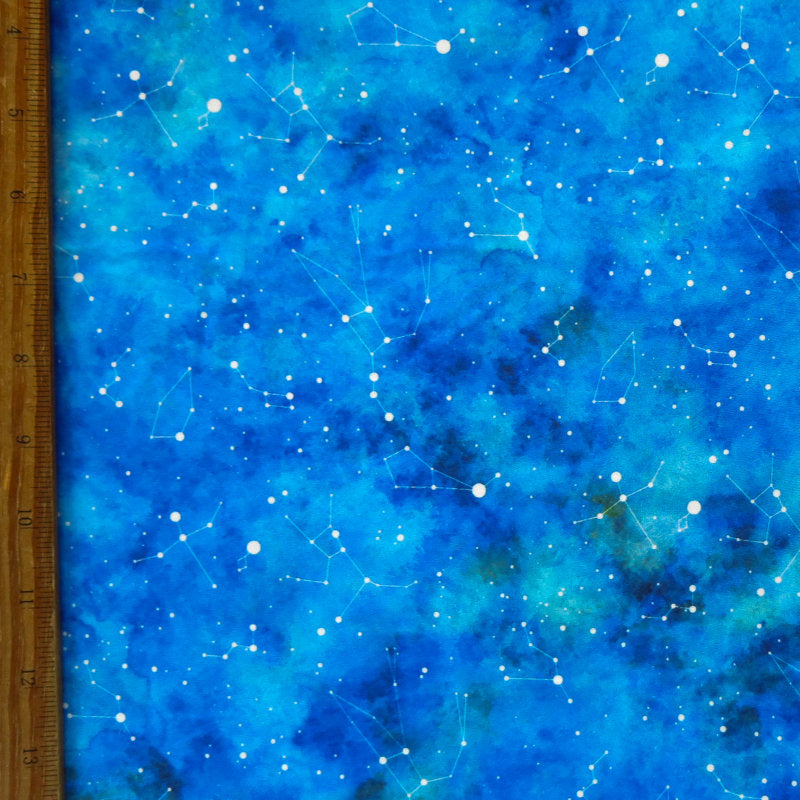 Swim Knit Nylon Spandex Celestial Print