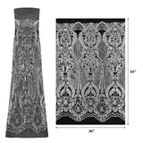 Celine Stretch Mesh Sequin Fabric - Embroidered Sequin, 54" Width (1 Yard)