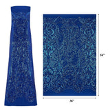 Celine Stretch Mesh Sequin Fabric - Embroidered Sequin, 54" Width (1 Yard)