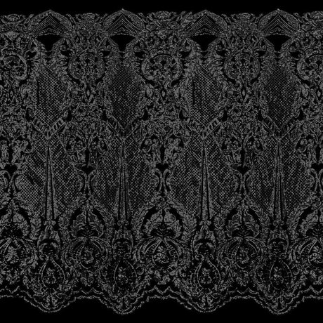 Celine Stretch Mesh Sequin Fabric - Embroidered Sequin, 54" Width (1 Yard)