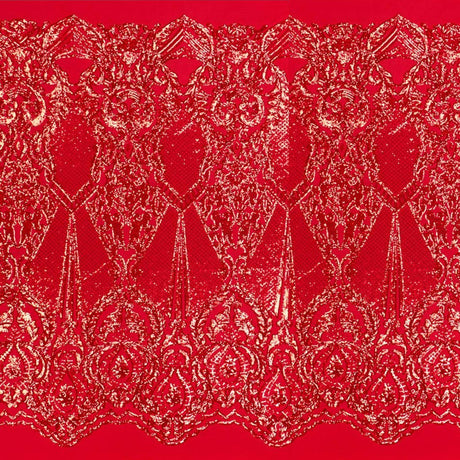 Celine Stretch Mesh Sequin Fabric - Embroidered Sequin, 54" Width (1 Yard)