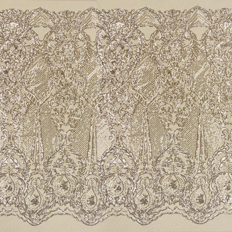 Celine Stretch Mesh Sequin Fabric - Embroidered Sequin, 54" Width (1 Yard)
