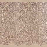 Celine Stretch Mesh Sequin Fabric - Embroidered Sequin, 54" Width (1 Yard)