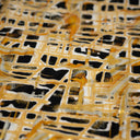 Cellular Foil Printed Polyester Spandex Fabric - Cross-Hatch Splatter Foil Print, 56" Width (1 Yard)