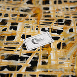 Foil Printed Spandex Cellular Print