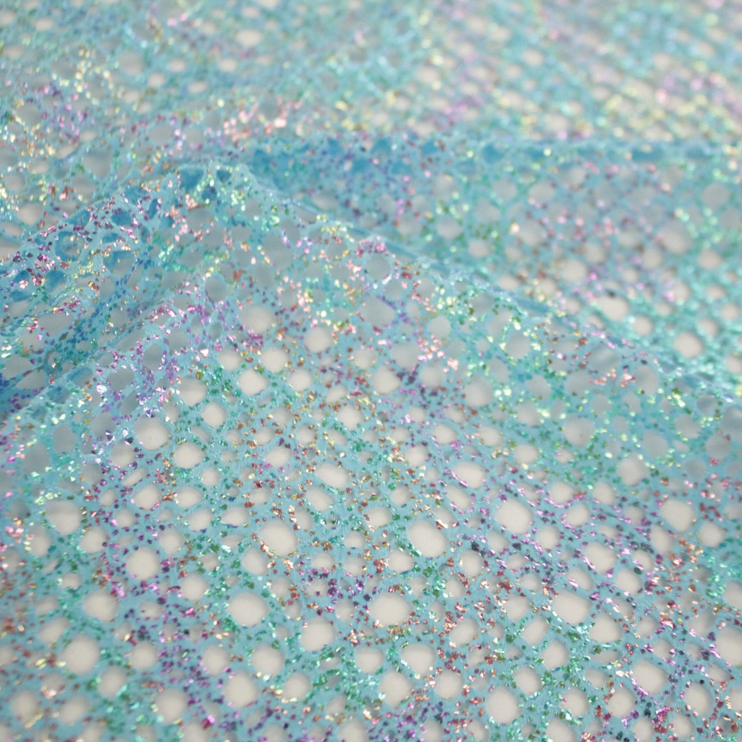 Centerstage Foiled Stretch Netting Polyester Spandex Fabric - All-Over Foil, 2-Way Stretch, 56" Width (1 Yard)