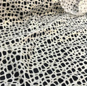 Foiled Stretch Netting Black Gold