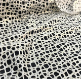 Foiled Stretch Netting Black Gold