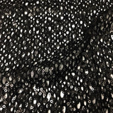 Cersei Stretch Lace Sequin Fabric - Black/Black, Nude/Copper, White/Pearl, 56" Width (1 Yard)