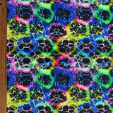 Nylon Spandex Swimsuit Fabric Chained Rainbow