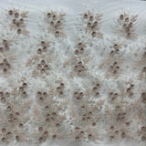 3D Floral Beaded Lace Mesh