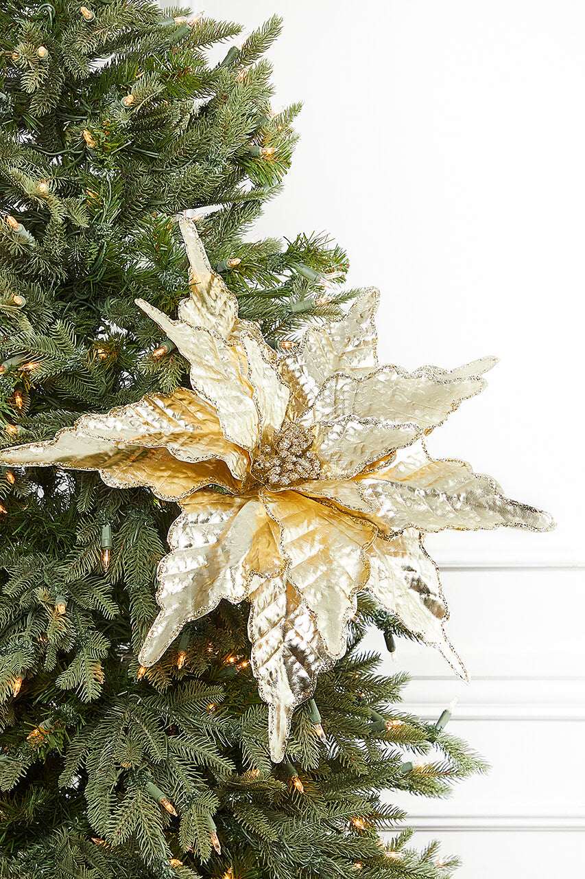 26" x 20" Champagne Metallic Christmas Stem