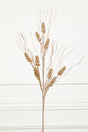 36.5" Champagne with Glitter Grass Spray