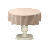 Tablecloth Dull Bridal Satin Fabric - Solid Color, 58" Round (1 Piece)