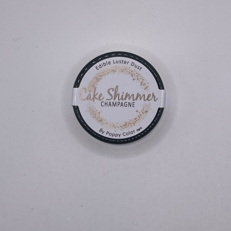 Cake Shimmer Champagne by Poppy Paint 100% Edible Luster Dust 3g for Cake Decorating