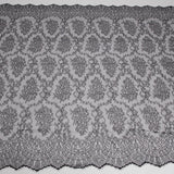 1 Yard Luxurious Chantilly Lace Fabric with Lavish Floral Pattern 54" Wide