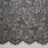 1 Yard Chantilly Lace Fabric Embroidered with Cord and Exquisite Floral Pattern, 56" Wide