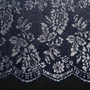 1 Yard Chantilly Lace Fabric Embroidered with Cord and Exquisite Floral Pattern, 56" Wide