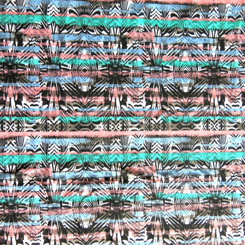 Swim Knit Nylon Spandex Chaos Print